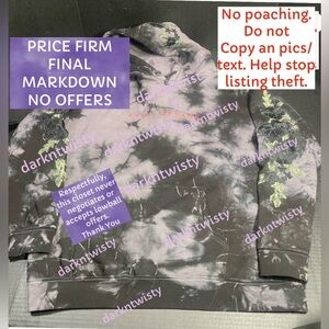 BNWT CIVIL REGIME BLACK ROSE HOODIE NIGHT FOG WASH LARGE MENS UNISEX PRICE FIRM